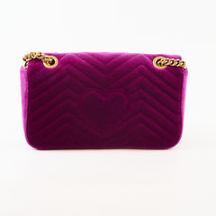 Gucci Marmont Purple Velvet Medium