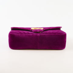 Gucci Marmont Purple Velvet Medium