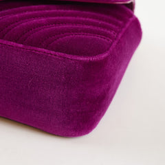 Gucci Marmont Purple Velvet Medium