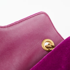 Gucci Marmont Purple Velvet Medium