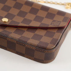 Louis Vuitton Pochette Felicie Damier Ebene 9.3/10