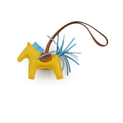 Hermes Rodeo PM Jaune De Naples/Celeste Blue/Gold