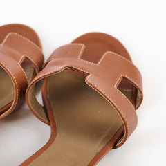 Hermes Oasis Sandals Gold Size 35