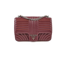 Prada Diagramme Burgundy