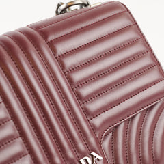 Prada Diagramme Burgundy