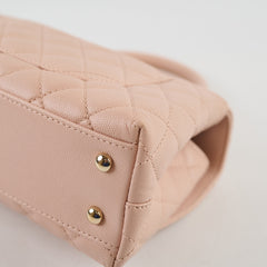 Chanel Caviar Coco Handle Small LGHW Light Pink