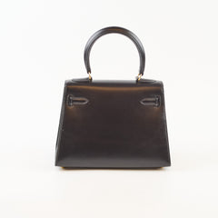 Hermes Vintage Mini Kelly Black GHW Y in circle