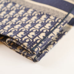 Dior Large Book Tote Oblique Embroidered Canvas Navy