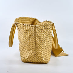 Bottega Veneta Large Intrecciato Cabat Yellow