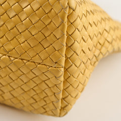 Bottega Veneta Large Intrecciato Cabat Yellow