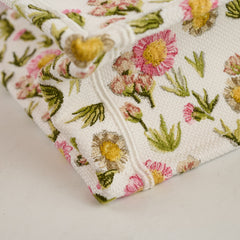 Christian Dior Small Book Tote Flowers Pink
