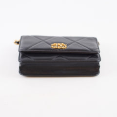Chanel 19 WOC Shiny Lambskin Black
