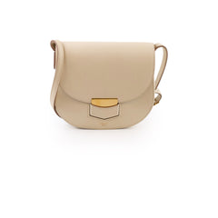 Celine Small Trotteur Grained Calfskin Ivory