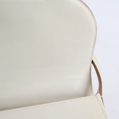Celine Small Trotteur Grained Calfskin Ivory