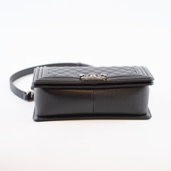 Chanel Boy Large Quilted Caviar Black