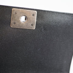 Chanel Boy Large Quilted Caviar Black