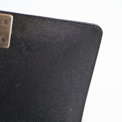 Chanel Boy Large Quilted Caviar Black