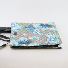 Gucci GG Supreme Blooms Convertible bag Grey / Light Blue (Crossbody)