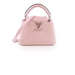 Louis Vuitton Capucine Mini Baby Pink Ostrich and Taurillon Leather