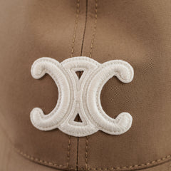 Celine Beige Triomphe Cap Size S
