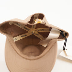 Celine Beige Triomphe Cap Size S