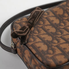 Christian Dior Oblique Mini Brown Pouch 2005