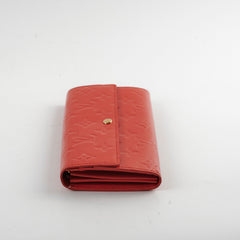 Louis Vuitton Vernis Long Wallet Red