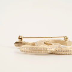 Chanel Baguette Crystal CC Brooch