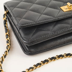 Chanel Reissue 2.55 Wallet on Chain Caviar Leather