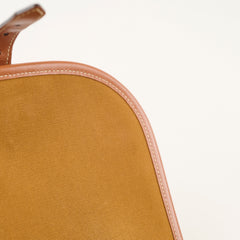 Celine Triomphe Medium Folco Crossbody Tan Brown