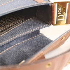 Christian Dior Vintage Denim Street Chic Columbus bag