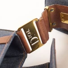 Christian Dior Vintage Denim Street Chic Columbus bag