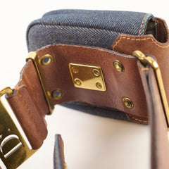 Christian Dior Vintage Denim Street Chic Columbus bag