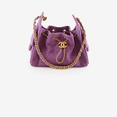 Chanel 25 Mini Suede Purple