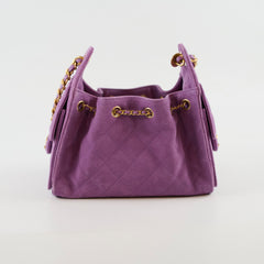 Chanel 25 Mini Suede Purple