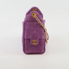 Chanel 25 Mini Suede Purple