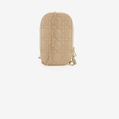 Christian Dior Call'in Phone Pouch Beige