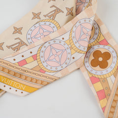 Louis Vuitton Silk Jeu De Voyage BB Bandeau Beige