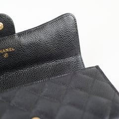 Chanel Long Wallet Black Caviar