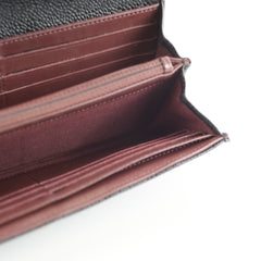 Chanel Long Wallet Black Caviar