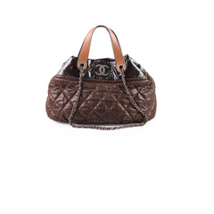 Chanel In The Mix Hobo Tote Bag Brown