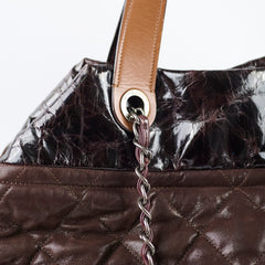 Chanel In The Mix Hobo Tote Bag Brown