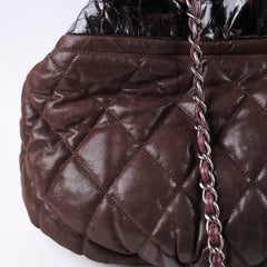 Chanel In The Mix Hobo Tote Bag Brown