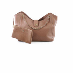 Chanel Brown Maxi Shopping Bag Brown