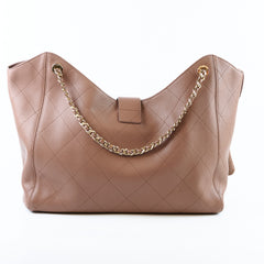 Chanel Brown Maxi Shopping Bag Brown
