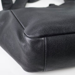 Saint Laurent Le 5 A 7 Bea Leather Tote Black