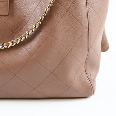 Chanel Brown Maxi Shopping Bag Brown