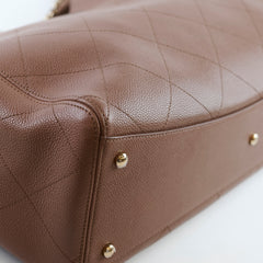 Chanel Brown Maxi Shopping Bag Brown