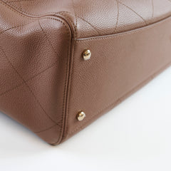Chanel Brown Maxi Shopping Bag Brown