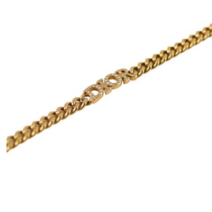 Dior Gold Tone Crystal Choker Necklace